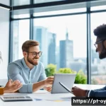 Home 22 신흥 직업군에서의 채용 기술 변화 - **Prompt 1: Dynamic Collaboration and Innovation in a Modern Workspace**
A diverse group of youn...